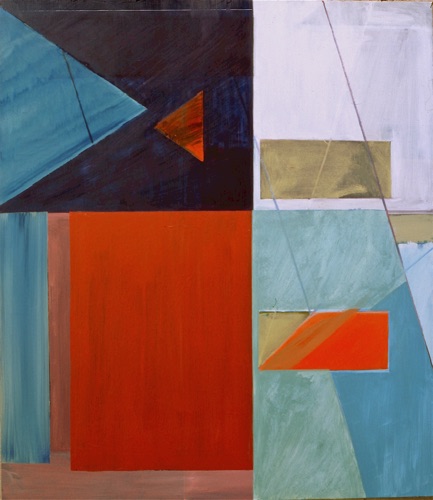 Untitled, 54" x 60", oil on canvas, 1976. Untitled, 54" x 60", oil on canvas, 1976.